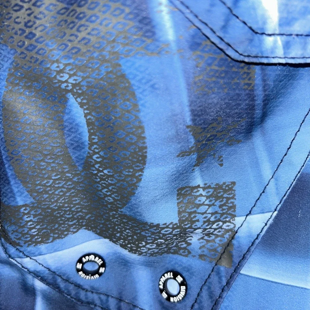DC Apparel Swim Trunks Board Shorts 34 Blue‎